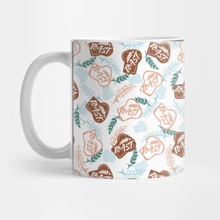 Delicious Wheat Bread Toast Pattern Mug